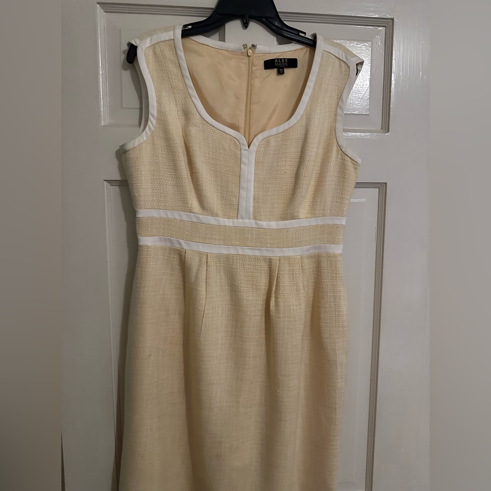 Alex Marie Yellow Sleeveless Midi Sundress